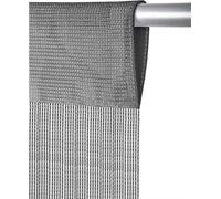 Rideau à fils Prince 140x250 cm gris - gris argenté