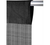 Rideau à fils Prince 140x250 cm noir - jetblack