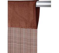 Rideau à fils Prince 90x250 cm brun - brun chocolat