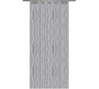 Rideau à fils rayures métalliques anthracite - gris foncé env. 90 x 250cm