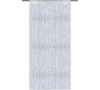 Rideau à fils rayures métalliques blanc - blanc perle env. 90 x 200cm