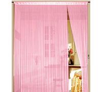 Rideau à fils Rose 150 cm x 500 cm (BxH)