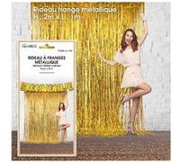 rideau à franges métal or - surprisez vous rfmor Jaune G
