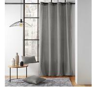 Rideau à œillets 135 x 260 cm - polycoton - Twily Gris