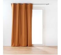 Douceur d'Intérieur – Rideau à œillets Twily – polycoton uni 135 x 260 cm – Camel