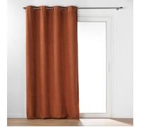 Rideau à Œillets 140 x 240 cm - Bouclette Unie - Wooly Terracotta