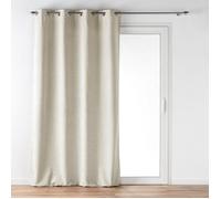 Douceur d'Intérieur – Rideau velours tamisant 140 x 260 cm avec œillets – Beige