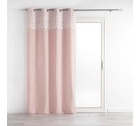 Douceur d'Intérieur – Rideau tamisant ARTCHIC – Uni, œillets, 140x240 cm – Rose