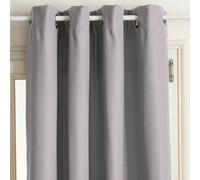 Rideau à œillets Isolant Beige Lin 140 x 260 cm - Atmosphera