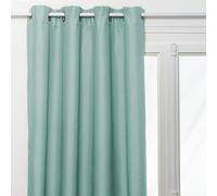 Rideau à œillets Isolant Doublure Polaire Vert Céladon 140 x 260 cm - Atmosphera