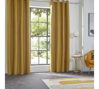 Atmosphera – Rideau isolant occultant – Jaune ocre – 140 x 260 cm