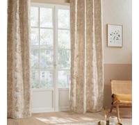 Atmosphera Rideau "Bejuco" motifs jacquard beige 140x260 cm