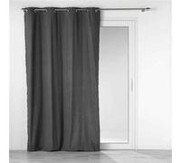 Douceur d'Intérieur Rideau à œillets Mistraline 140x240 cm Anthracite Gris G