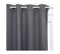 Atmosphera Créateur d'intérieur - Rideau Occultant à Oeillets "Lefat" 140x260cm Gris Gris G