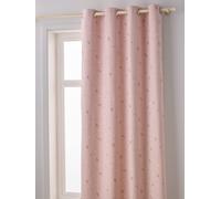 Rideau à ?illets occultant phosphorescent imprimé arc-en-ciel rose 135X260