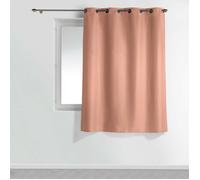 Douceur d'Intérieur, Rideau à Oeillets (140 x 180 cm) Essentiel Blush, Polyester Uni
