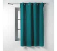Douceur d'Intérieur – Rideau à œillets Twily – 135×180 cm – Coton/Polyester – Émeraude