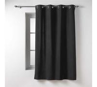 Rideau Petite Hauteur 135 x 180 cm - Coton/Polyester - Twily Noir