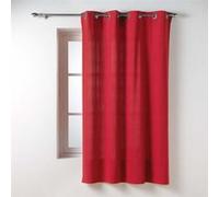 Douceur d'Intérieur – Rideau petite hauteur Twily – 135 x 180 cm – Coton/Polyester – Rouge