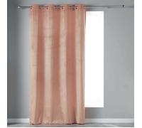 Douceur d'Intérieur – Rideau tamisant à œillets – Velvetine Dragée – Velours – 140 x 240 cm