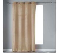 Rideau à Œillets ""Velvetine"" 140x240cm Sable