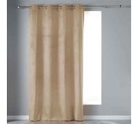 Rideau à Œillets "Velvetine" 140x240cm Sable Beige G