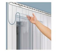 Rideau à Lamelles PVC Super Polar ， Anti-Froid Congélateur/Chambre Froide Négative Walk-In - Boucherie Entrepôt Industriel，Épaisseur 1,3 mm， kit Complet(150x200cm/59.05x78.74in)