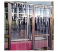 Rideau à Lanière PVC,Clear Kit Rideau de Porte en PVC，congélateur et imperméable en transparent - Idéal pour Portes Piétonnes/Chambres Froides，Anti-Froid(240x230cm/94.49x90.55in)