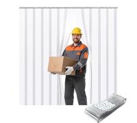 Rideau à Lanière PVC,Rideau Lamelles Transparent,Bandes de Porte Plastique Panneaux de rideaux intérieurs ，pour Porte de Chambre Froide, Refroidisseur de Supermarché(120x230cm/47.24x90.55in)