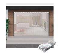 Rideau à Lanière PVC, Rideau Lamelles Transparent, Bandes de Porte Plastique ，pour Porte de Chambre Froide, Entrepôt, Refroidisseur de Supermarché，Épaisseur 2mm(180x190cm/70.86x74.8in)