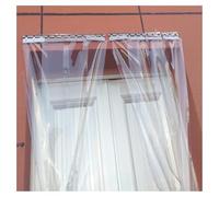 Rideau à Lanière PVC,Rideau Laniere PVC Lisse Imperméable Commercial Congélateurs Entrepôt Garage Porte Salles Blanches Vinyle Robuste，porte intérieure à lamelles(75x220cm/29.53x86.61in)