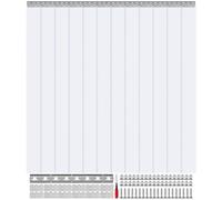 Rideau à lanières 183x244 cm - Rideau à lanières en PVC transparent - 2 mm d'épaisseur - Rideau à lanières de haute qualité pour fenêtres - protection contre les regards indiscrets et régulation de la