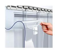 Rideau À Lanières en PVC Industriel，rideau californien laniere pvc， Rideau de Porte de Congélateur，Lamelles Verticales Pliables Et Coulissantes ，pour Garage et Débarras(120x240cm/47.24x94.49in)