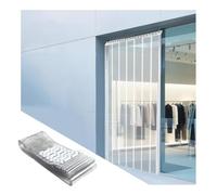 Rideau à Lanières en PVC, Rideau à Lamelles Transparent, Rideaus Laniere Portes Intérieures Portes moustiquaires，Ne jaunit pas， pour Entrepôts Frigorifiques(90x190cm/35.43x74.8in)