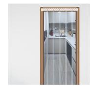 Rideau à lanières en PVC transparent de 1,6 mm d'épaisseur, étanche, pour porte , pour porte de congélateur industriel (magasins, entrepôts, usines), 165 x 280 cm, barrière thermique robuste