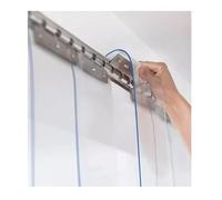 Rideau à Lanières en PVC Transparent ，Rideau Laniere PVC Industriel,pour Entrepôt, Usine, Supermarché, Entrepôt, Centre Commercial， durable et polyvalente(225x190cm/88.58x74.8in)