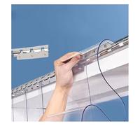 Rideau à Lanières Transparent ，rideau californien laniere pvc， Rideau à Lamelles Bande Protection Contre Le Vent for Chambres, magasins, boutiques, garages(90x200cm/35.43x78.74in)