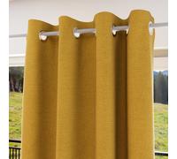 Soleil d'ocre, Eclipse Rideau 100% occultant, PVC, Moutarde, 135x180 cm