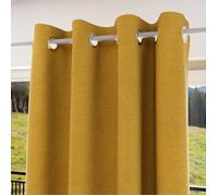 Soleil d'ocre, Eclipse Rideau 100% occultant, PVC, Moutarde, 135x180 cm