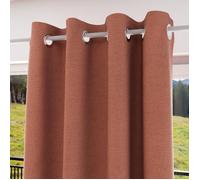 Soleil d'Ocre – Rideau à œillets Eclipse – 100% occultant, PVC – Safran 135x180 cm