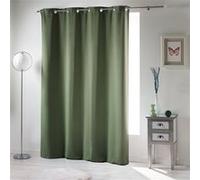 Rideau DOUCEUR D'INTERIEUR Rideau a oeillets 135 x 180 cm occultant uni occult Kaki
