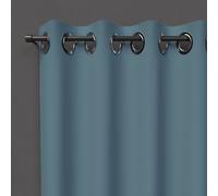 Rideau À Oeillets 135x180 Cm Occultant Bleu Celadon, Par Soleil D'ocre