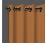 Rideau à oeillets 135X250 cm OCCULTANT ocre, par Soleil d'ocre