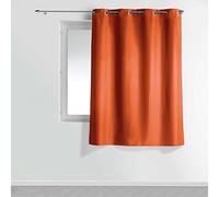 RIDEAU A OEILLETS 140 x 180 CM POLYESTER UNI ESSENTIEL TERRACOTTA