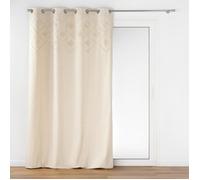 Rideau a oeillets 140 x 240 cm coton/polyester uni+top tufté Inca