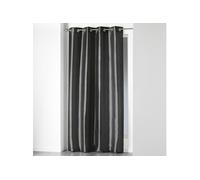 Rideau a oeillets 140 x 240 cm shantung uni shana Anthracite Douceur d'Intérieur