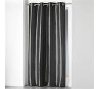Rideau a oeillets 140 x 240 cm shantung uni shana Anthracite Douceur d'Intérieur Gris