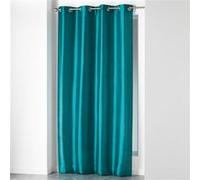 Douceur d'Intérieur – Rideau à œillets Shana – 140 x 240 cm – Shantung uni Bleu