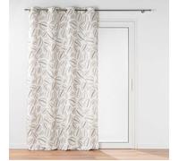 Rideau a oeillets 140 x 260 cm polyester imprimé Alma Naturel