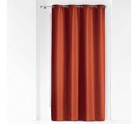 Douceur d'Intérieur - Rideau à œillets Essentiel - Polyester uni - 140x260 cm - Terracotta
